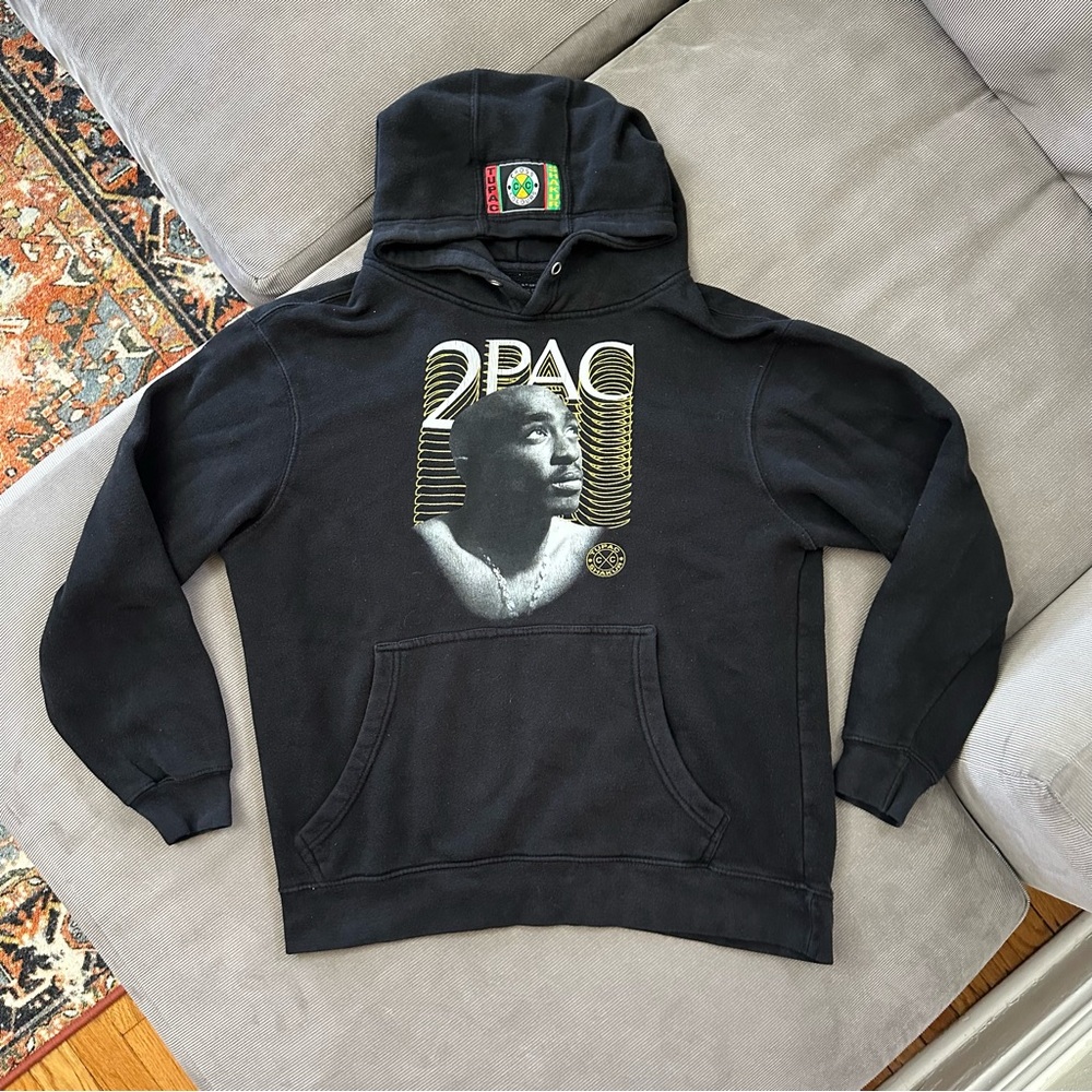 Vintage Cross Colours Tupac Shakur 2pac Hoodie Sweats… - Gem